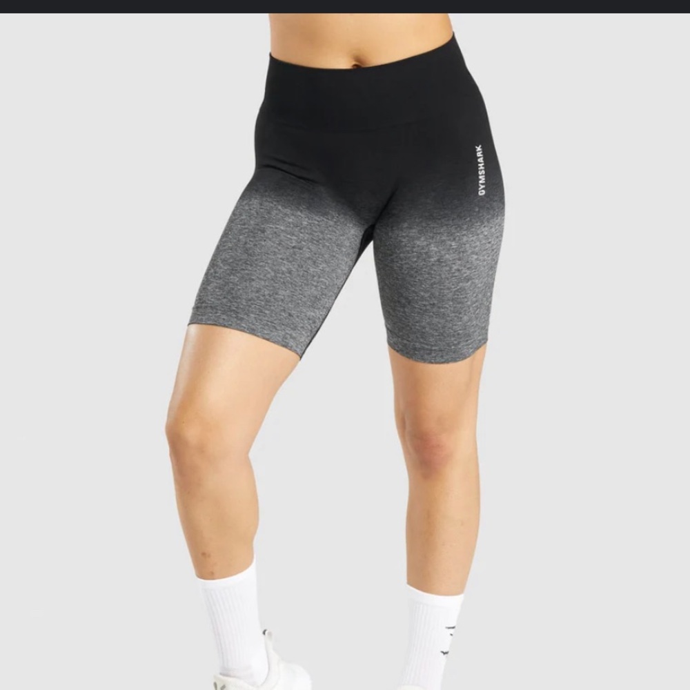 Gymshark black ombré biker shorts